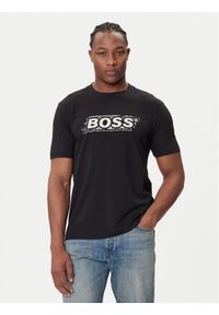 BOSS T-Shirt Te_Wheel 50546381 Czarny Regular Fit. Kolor: czarny. Materiał: bawełna