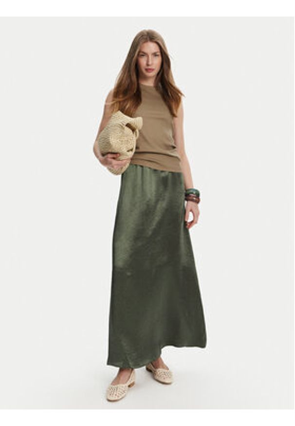 Max Mara Leisure Spódnica trapezowa Nuevo 2516101028 Zielony Regular Fit. Kolor: zielony. Materiał: satyna
