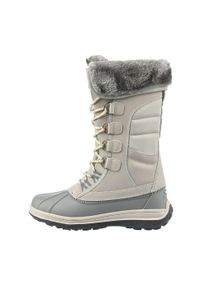 Buty Śniegowce damskie wysokie CMP THALO ocieplane skóra nubukowa. Kolor: szary. Materiał: skóra, nubuk. Sezon: zima. Styl: sportowy