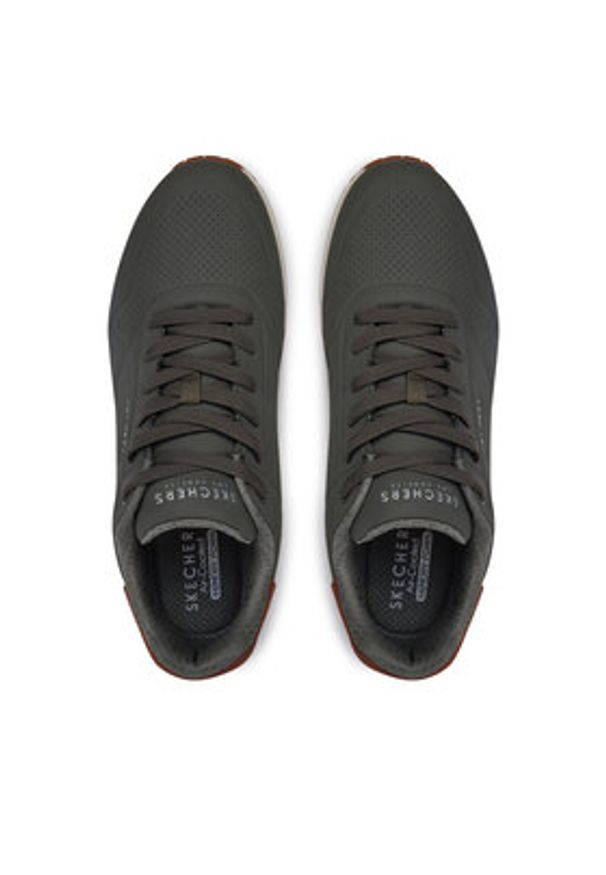 skechers - Skechers Sneakersy Uno - Suited On Air 183004 Zielony. Kolor: zielony. Materiał: skóra