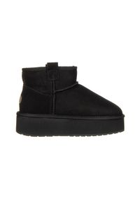 emu - Śniegowce Emu Foy Flatform Micro Black 119191, Czarny, Skóra naturalna. Kolor: czarny. Materiał: skóra. Szerokość cholewki: normalna. Sezon: zima. Styl: elegancki #1