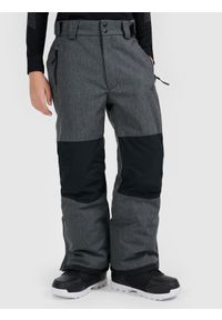 4f - 4F Spodnie snowboardowe membrana 10000 chłopięce - czarne 158 (12-13 lat). Kolor: czarny. Materiał: materiał, poliester. Sezon: lato. Sport: snowboard