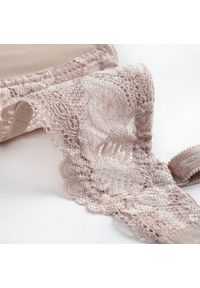 Intica - Biustonosz koronkowy push-up z efektem dekoltu Edda. Kolor: niebieski. Materiał: koronka. Rodzaj stanika: push-up. Wzór: koronka #5