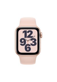 APPLE Watch SE Cellular 44mm (Złoty z opaską sportową w kolorze różowym). Rodzaj zegarka: smartwatch. Kolor: złoty, wielokolorowy, różowy. Styl: sportowy #2