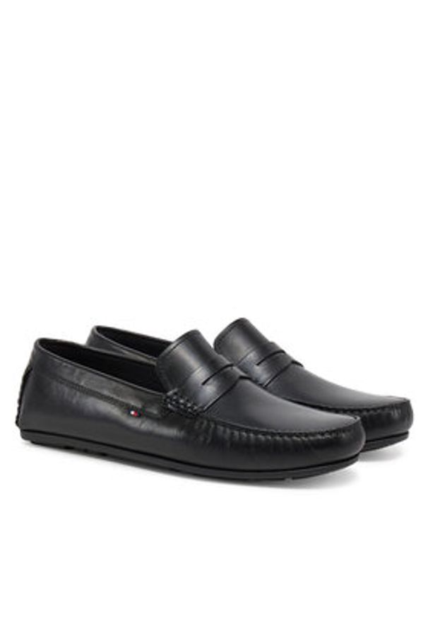 TOMMY HILFIGER - Tommy Hilfiger Mokasyny Corpoarte Hilfiger Lth Driver FM0FM04810 Czarny. Kolor: czarny. Materiał: skóra