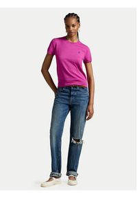 Polo Ralph Lauren T-Shirt 211971872010 Różowy Slim Fit. Typ kołnierza: polo. Kolor: różowy. Materiał: bawełna #2