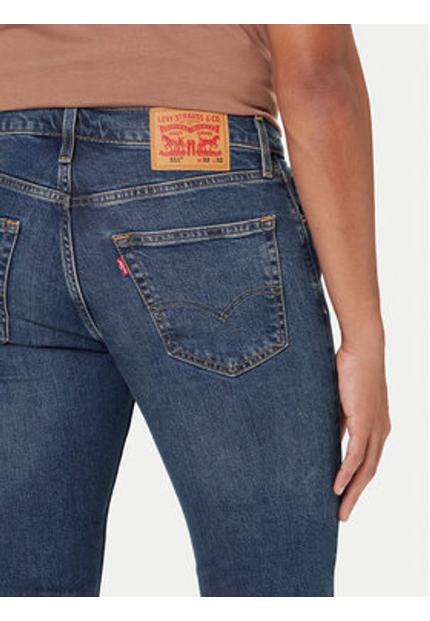 Levi's® Jeansy 511™ 04511-5656 Granatowy Slim Fit. Kolor: niebieski