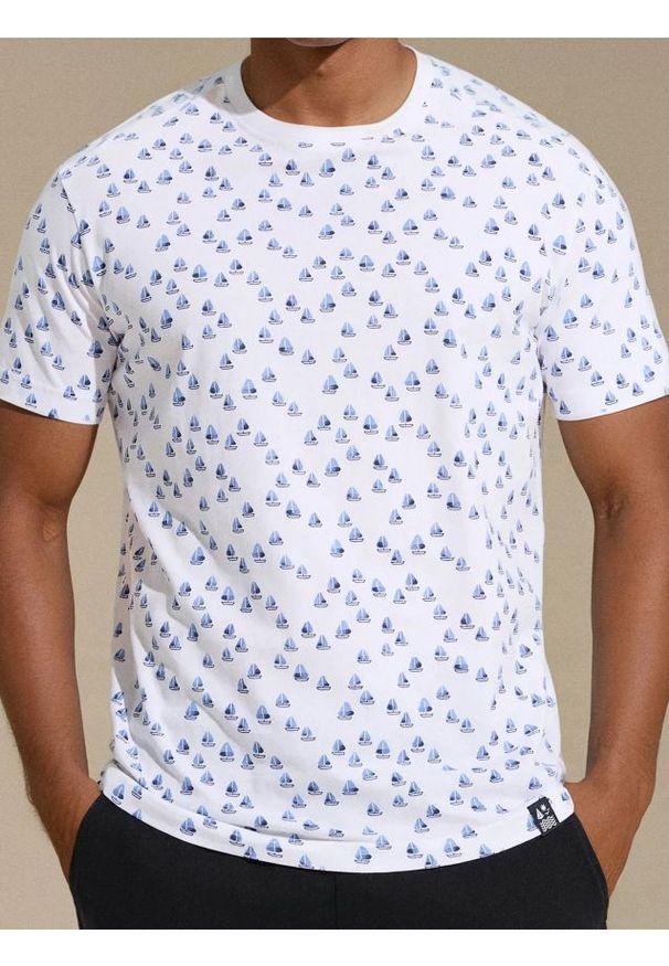 Sinsay - Bawełniana koszulka - biały. Kolor: biały. Materiał: bawełna