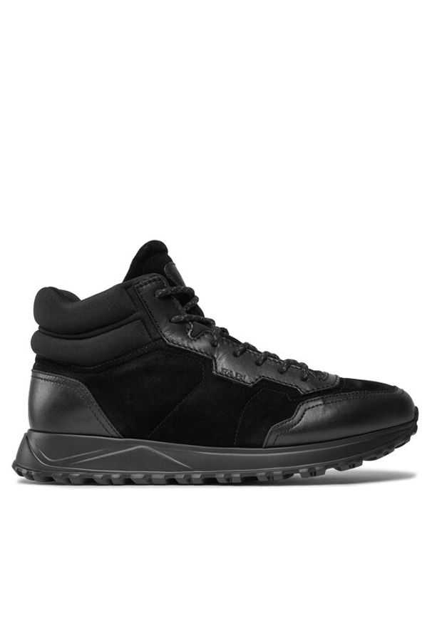 Fabi Sneakersy FU0351 Czarny. Kolor: czarny. Materiał: zamsz, skóra