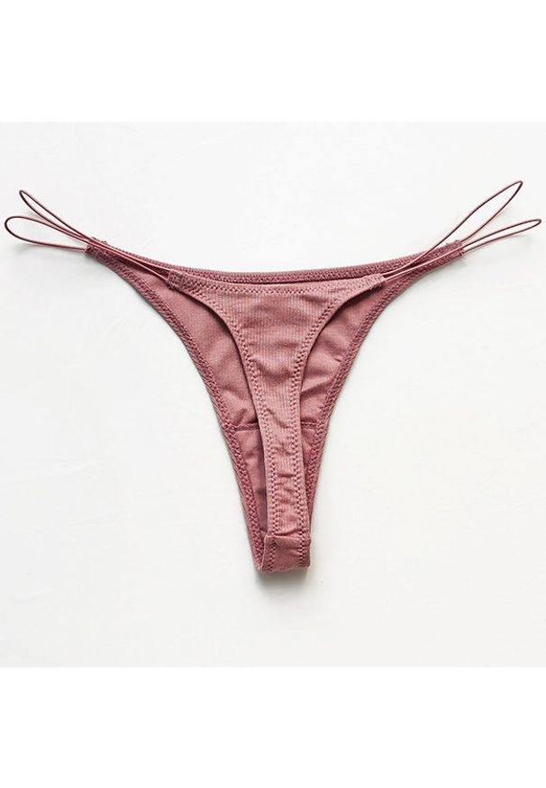 Intica - Stringi z cienkimi paseczkami z wysokiej jakości materiału Pauline. Kolor: zielony. Materiał: materiał