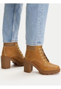 Timberland Botki Allington Heights Mid Lace Up TB0A2CKCEN11 Brązowy. Kolor: brązowy. Materiał: skóra #1