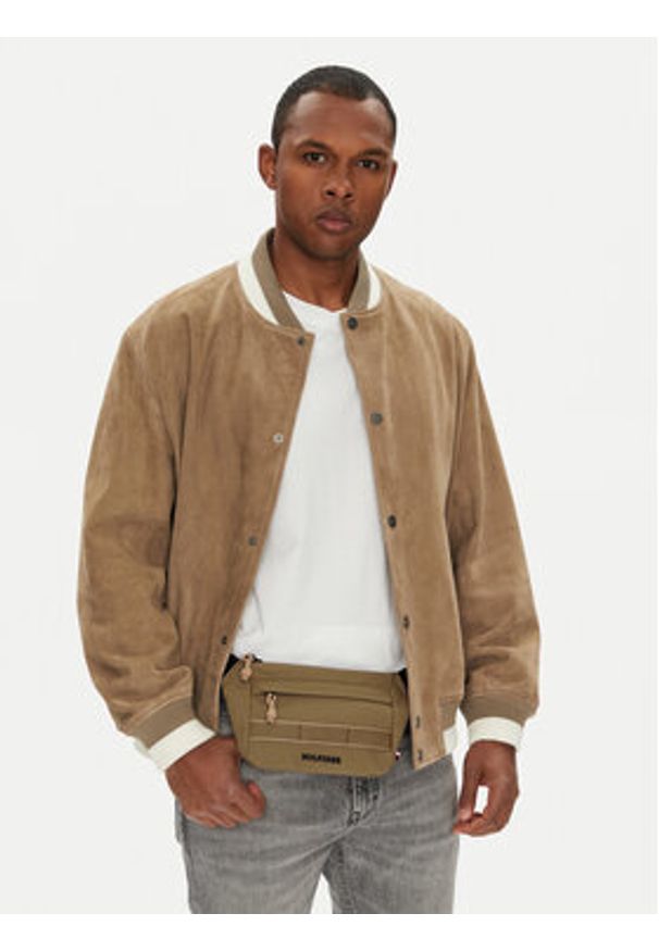 TOMMY HILFIGER - Tommy Hilfiger Saszetka Th Colour Bumbag AM0AM13220 Khaki. Kolor: brązowy. Materiał: nylon, materiał