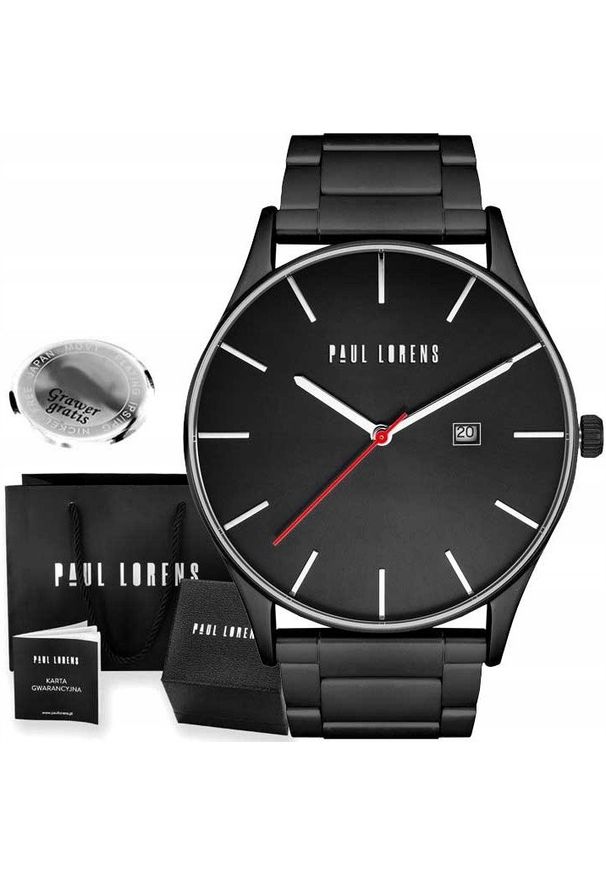 Zegarek męski Paul Lorens DELUCE-1A5 Z GRAWEREM