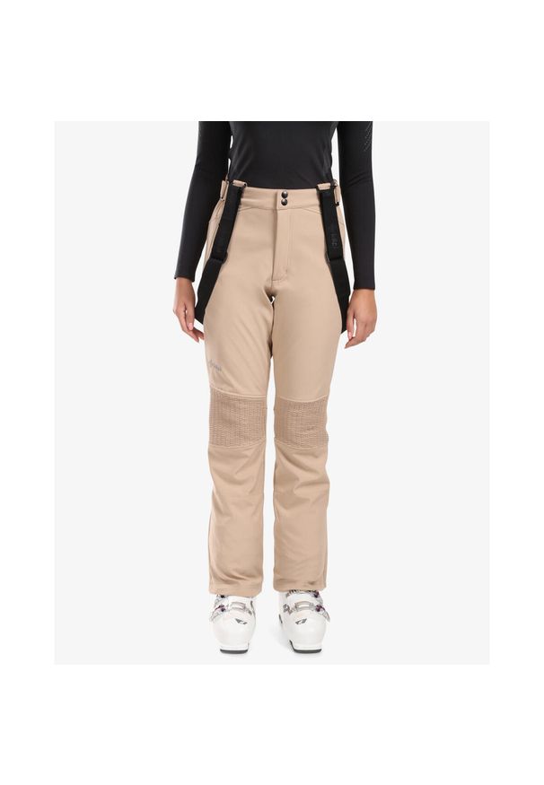Damskie softshellowe spodnie narciarskie Kilpi DIONE-W. Kolor: beżowy. Sezon: zima. Sport: narciarstwo