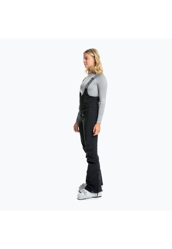 Roxy - Spodnie snowboardowe damskie ROXY Summit Bib. Kolor: czarny. Sezon: zima. Sport: snowboard