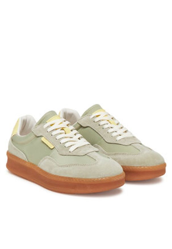 Steve Madden Sneakersy Euphoria SM11003591 Zielony. Kolor: zielony. Materiał: skóra