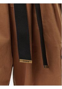 Pinko Spodnie materiałowe Ronfare 101840 A0D5 Brązowy Relaxed Fit. Kolor: brązowy. Materiał: materiał, bawełna #4