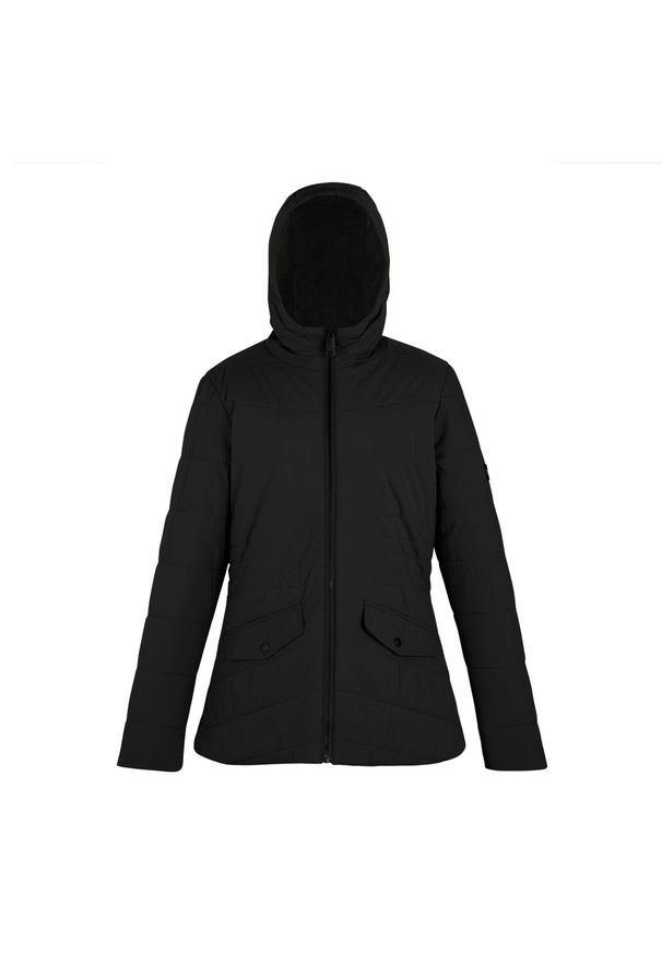 Regatta - Kurtka Ocieplana Damska/panie Agara. Kolor: czarny. Materiał: puch. Sport: turystyka piesza