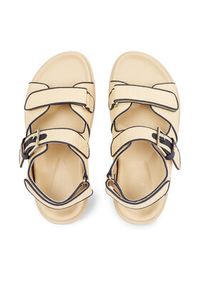 TOMMY HILFIGER - Tommy Hilfiger Sandały Rafia Sporty Sandal FW0FW07896 Beżowy. Kolor: beżowy. Materiał: syntetyk. Styl: sportowy