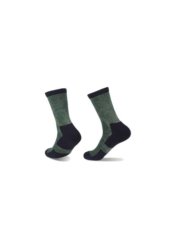 NA GIEAN - Skarpety Trekkingowe Na Giean Boulder Way Medium Crew Green Maze. Kolor: czarny, wielokolorowy, zielony. Sport: outdoor