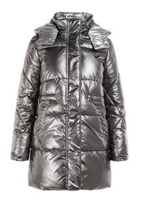Born2be - Srebrna Kurtka Pronassa. Kolor: srebrny. Materiał: tkanina #6