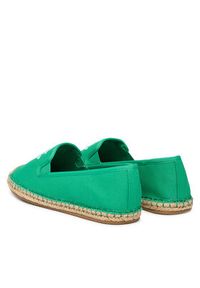 TOMMY HILFIGER - Tommy Hilfiger Espadryle Th Script Summer Espadrille FW0FW09240 Zielony. Kolor: zielony. Materiał: materiał #3