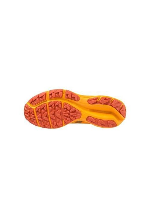 Buty do biegania męskie Mizuno Wave Rider Gtx. Zapięcie: sznurówki. Kolor: pomarańczowy. Materiał: guma, materiał, tkanina, syntetyk. Szerokość cholewki: normalna. Model: Mizuno Wave
