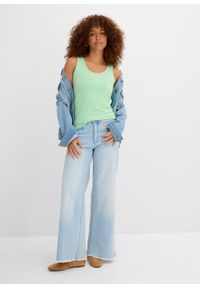 bonprix - Top (2 szt.). Okazja: na co dzień. Kolor: zielony. Materiał: materiał, bawełna. Długość rękawa: na ramiączkach. Styl: casual #3