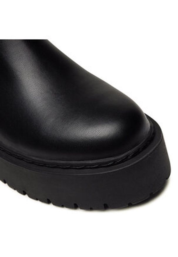 Jenny Fairy Muszkieterki WS5577-25 Czarny. Kolor: czarny. Materiał: skóra