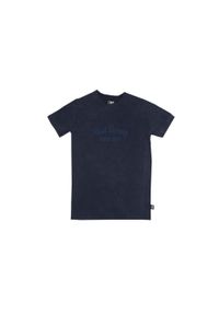 LEONE 1947 APPAREL - Dziecięca koszulka z krótkim rękawem Real Boxing w kolorze starego barwnika. Kolor: niebieski. Długość rękawa: krótki rękaw. Długość: krótkie. Sport: joga i pilates