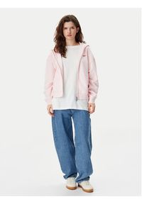 Tommy Jeans Bluza Script Logo DW0DW20303 Różowy Boxy Fit. Kolor: różowy. Materiał: bawełna #2