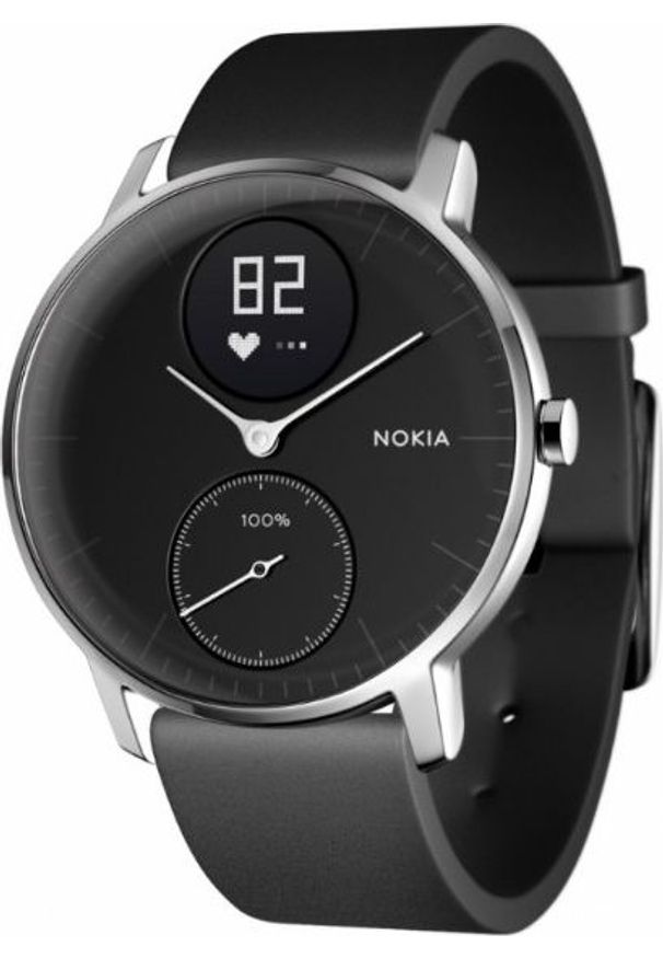 WITHINGS - Smartwatch Withings Activité Steel HR Czarny (HWA03-40black-All-Inter). Rodzaj zegarka: smartwatch. Kolor: czarny