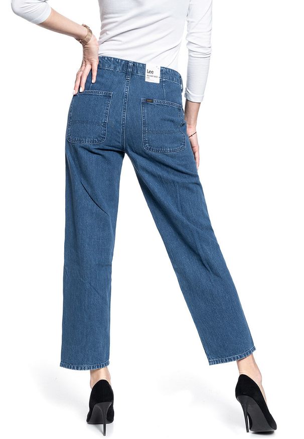 Lee - SPODNIE DAMSKIE LEE MILITARY WIDE LEG MID JELT L31UKEGT 112107303