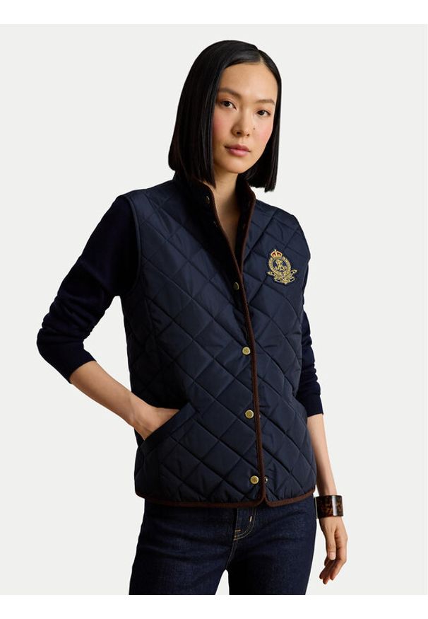 Lauren Ralph Lauren - LAUREN RALPH LAUREN Kamizelka 297P18068004 Granatowy Regular Fit. Kolor: niebieski. Materiał: syntetyk