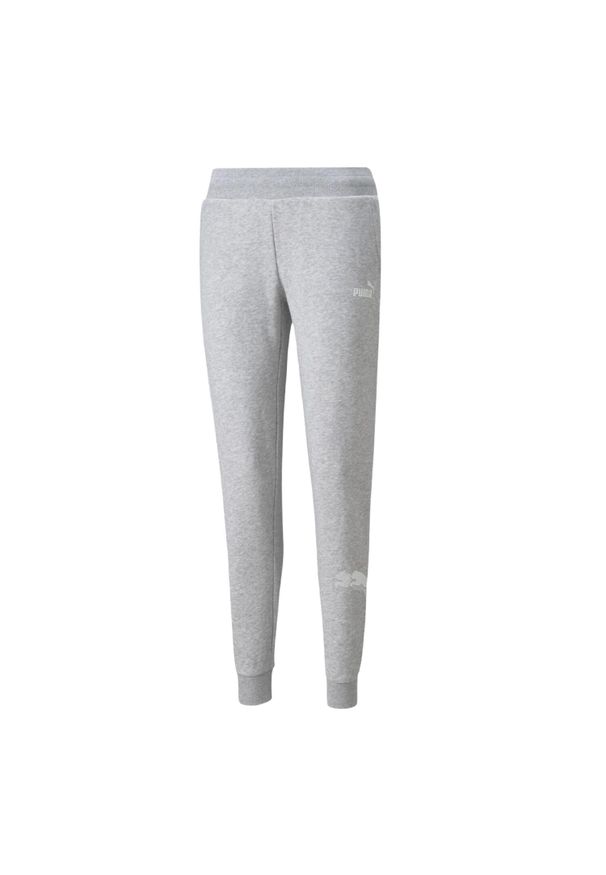 Puma - Spodnie Do Joggingu Damskie Power Graphic. Kolor: szary. Sport: bieganie