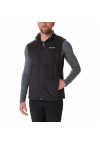 columbia - Bezrękawnik turystyczny męski Columbia Fast Trek Fleece Vest kamizelka. Kolor: czarny. Długość rękawa: bez rękawów #1