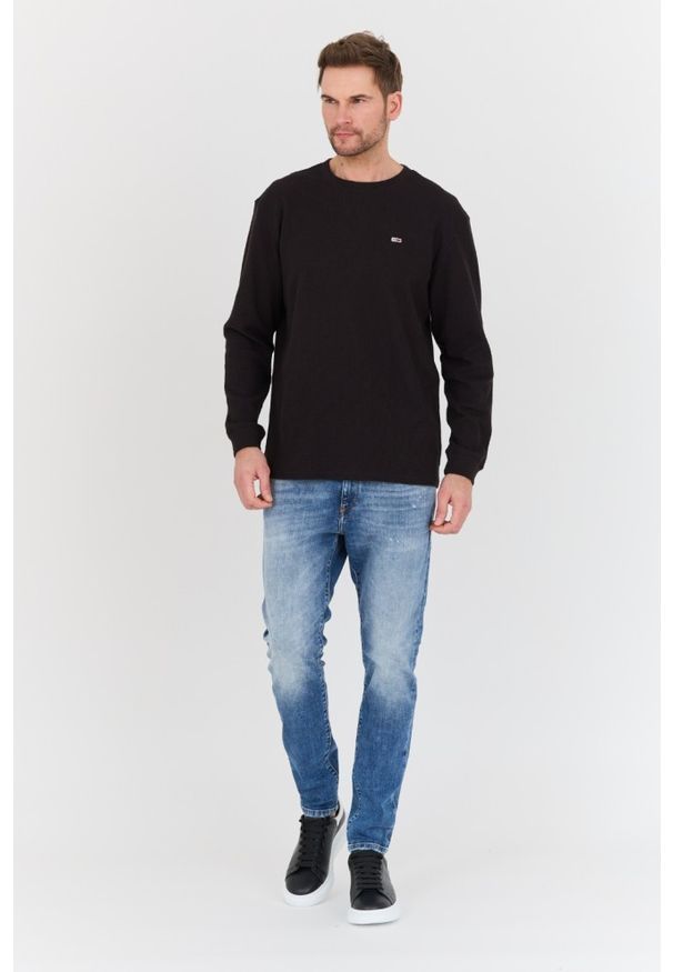 Tommy Jeans - TOMMY JEANS Czarny sweter. Kolor: czarny