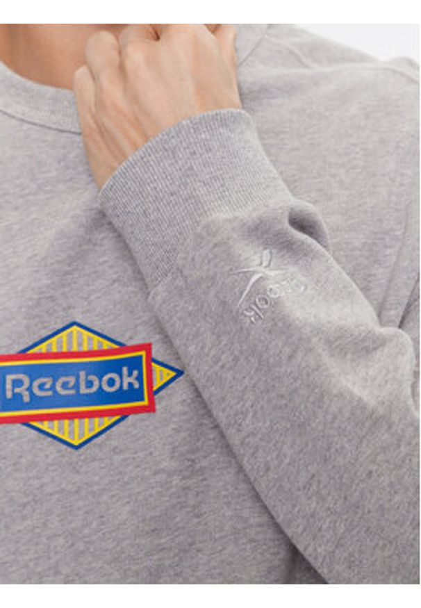 Reebok Bluza Sporting Goods IM1504 Szary Regular Fit. Kolor: szary. Materiał: bawełna