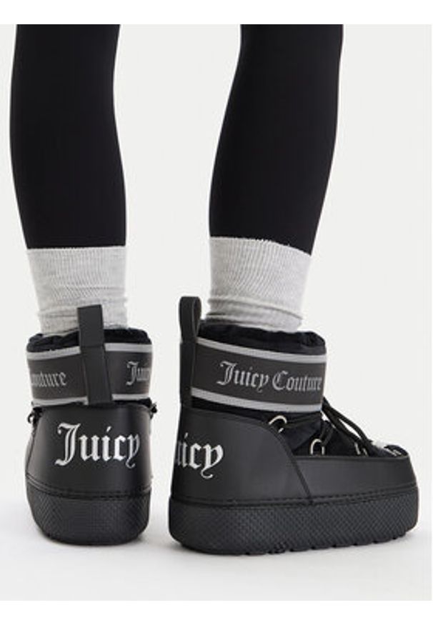Juicy Couture Śniegowce EO-HXH22195-1 Czarny. Kolor: czarny. Materiał: materiał