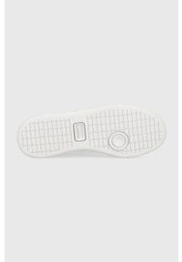 Lacoste sneakersy x Bridgerton Carnaby Piquee kolor biały 45SFA0095. Nosek buta: okrągły. Kolor: biały. Materiał: guma #4
