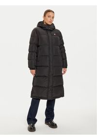 Tommy Jeans Płaszcz zimowy Alaska DW0DW18860 Czarny Regular Fit. Kolor: czarny. Materiał: syntetyk. Sezon: zima
