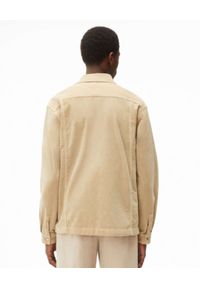 Kenzo - KENZO - Beżowa bawełniana koszula. Kolor: beżowy. Materiał: bawełna. Długość rękawa: długi rękaw. Długość: długie. Wzór: aplikacja. Styl: klasyczny #3