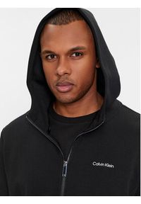Calvin Klein Bluza Micro Logo K10K112752 Czarny Regular Fit. Kolor: czarny. Materiał: bawełna, syntetyk
