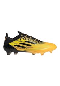 Adidas - Buty piłkarskie adidas X Speedflow Messi.1 Fg M GW7417 żółte żółcie. Kolor: żółty. Materiał: syntetyk. Szerokość cholewki: normalna. Sport: piłka nożna