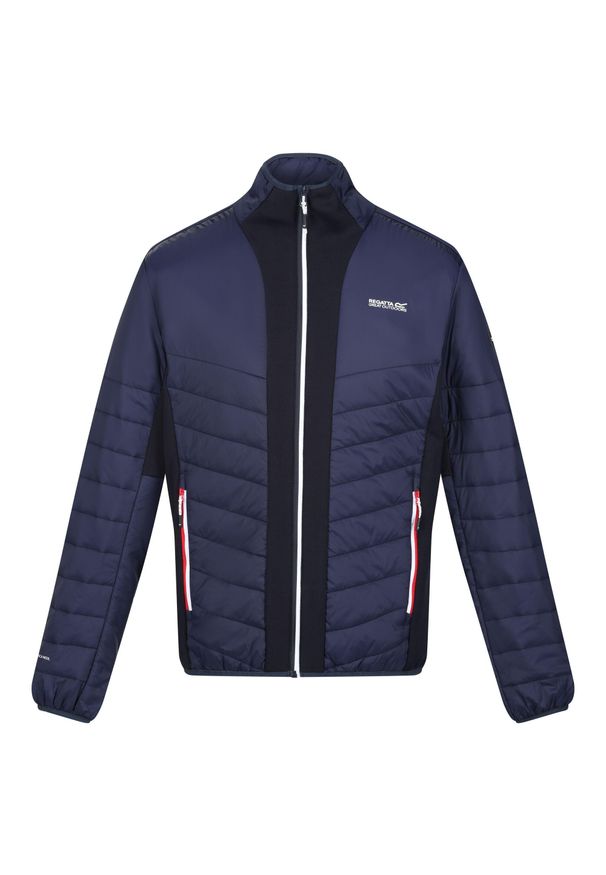 Regatta - Męska Kurtka Halton VII Contrast Panel Baffled Padded Jacket. Kolor: niebieski