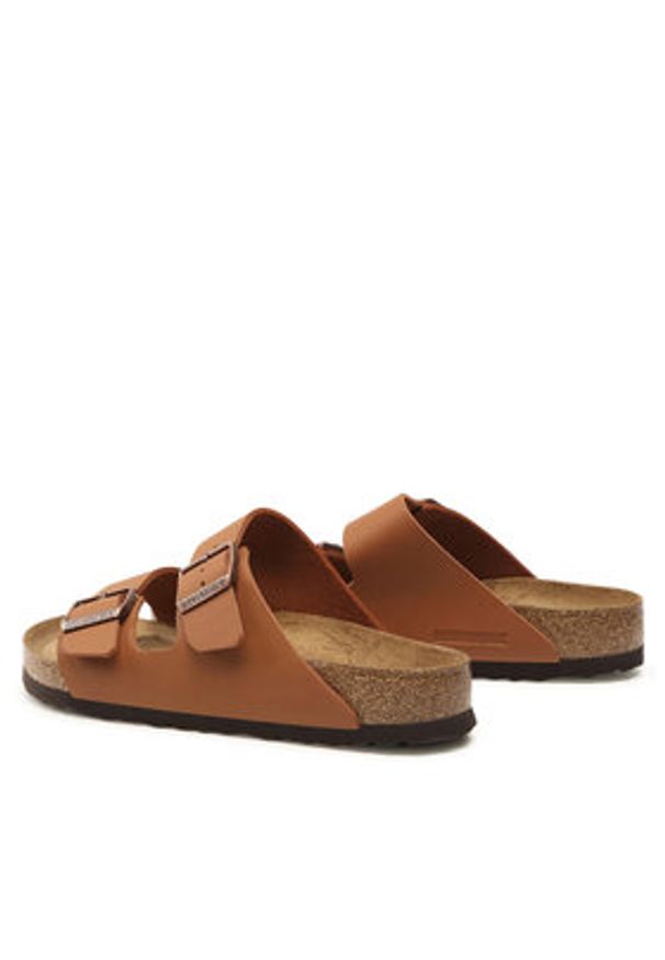 Birkenstock Klapki Arizona Bs 1019067 Brązowy. Kolor: brązowy. Materiał: skóra