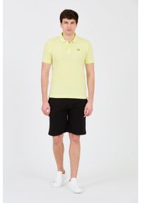 La Martina - LA MARTINA Cytrynowe męskie polo z małym logo, Rozmiar M. Typ kołnierza: polo. Kolor: żółty #5