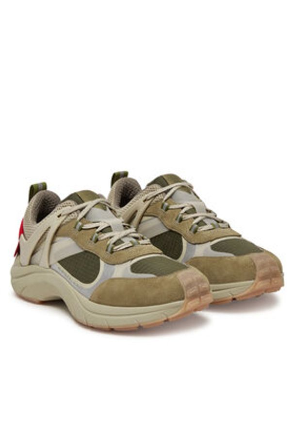 Hugo - HUGO Sneakersy GO2 50541703 Khaki. Kolor: brązowy. Materiał: materiał