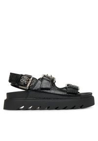 DeeZee Sandały HY62275-1 Czarny. Kolor: czarny. Materiał: materiał, syntetyk