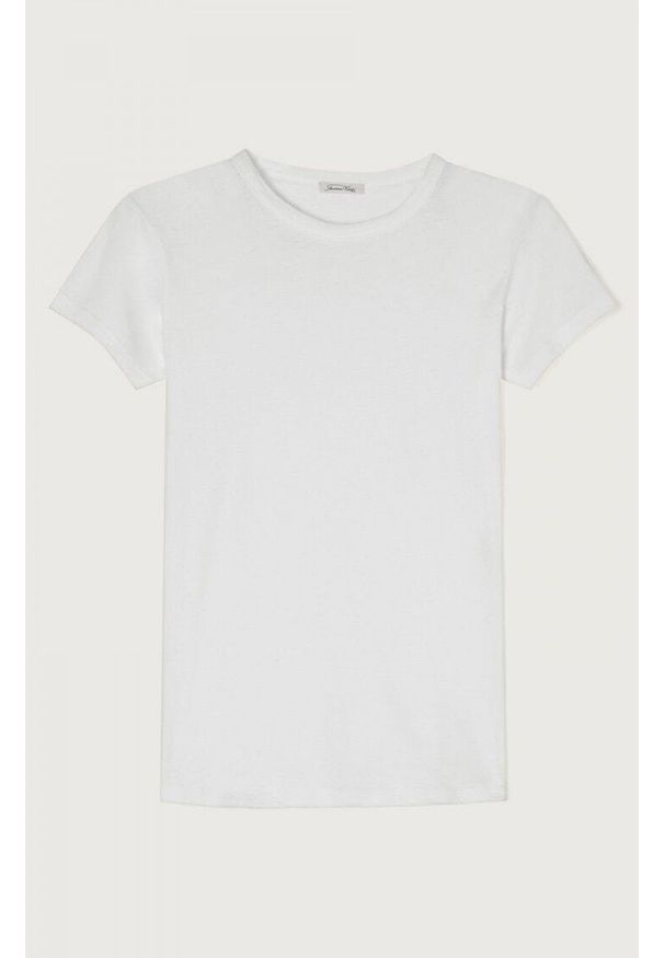 AMERICAN VINTAGE - Biały t-shirt z okrągłym dekoltem American Vintage. Kolor: biały. Materiał: bawełna. Długość rękawa: krótki rękaw. Długość: krótkie. Styl: vintage